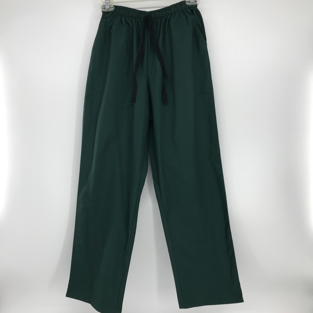 NEW Scrub Pants Green Medical ElasticWaist Draw string Size XSmall
